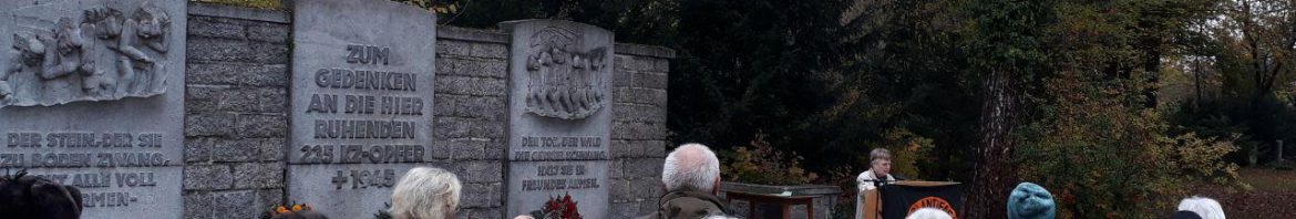 Gedenken auf dem Augsburger Westfriedhof. Foto: CS